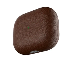 KeyBudz – PodSkinz Artisan Series odinis dėklas – rankų darbo odinis dėklas, skirtas jūsų Airpods 3 (spalva: Natural Ruda)