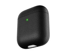 „KeyBudz PodSkinz Artisan“ serijos odinis dėklas, skirtas „AirPods 3“ – pilkos spalvos
