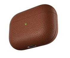 KeyBudz Artisan serijos odinis „AirPods Pro“ dėklas, natūralus rudas