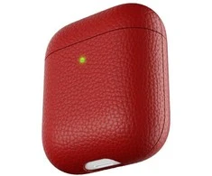 KeyBudz PodSkinz Artisan Series Leather dėklas skirtas AirPods 3 - Raudona