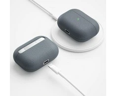 KeyBudz PodSkinz Artisan Series Leather dėklas skirtas AirPods Pro - Juodas