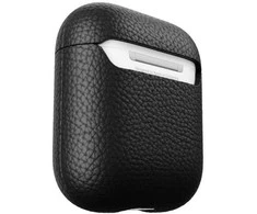 KeyBudz PodSkinz Artisan Series Leather dėklas skirtas AirPods 3 - Juodas