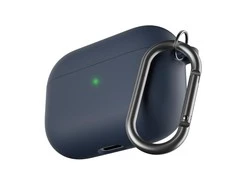Keybudz – „PodSkinz HyBridShell“ serijos raktų pakabuko dėklas – aukščiausios kokybės kieto apvalkalo trijų sluoksnių dėklas, skirtas jūsų „Airpods Pro“ (spalva: Midnight BlueBlue)