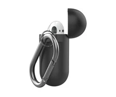 Class and Culture LLC KeyBudz Elevate Keychain - silikoninis apsauginis dėklas, skirtas AirPods 1/2 (pastelinė geltona)