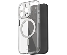 Dėklas Moshi iGlaze for iPhone 15 Pro - Lunar Sidabrinis
