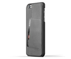 Dėklas Mujjo 80 Leather Wallet Case - Pilkas