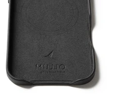 Carruzzo Mujjo Odinis dėklas - etui skórzane do iPhone Air kompatybilne su MagSafe (juodas)