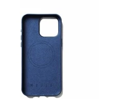Dėklas Troubadour Goods Limited Mujjo Full Leather Wallet Case – dėklai, sukurti iPhone 15 Pro Max, suderinami su MagSafe (monaco mėlynas)
