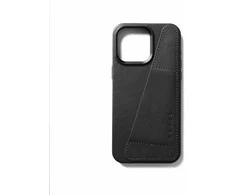 Dėklas Troubadour Goods Limited Mujjo Full Leather Wallet Case – dėklai, sukurti iPhone 15 Pro Max, suderinami su MagSafe (juodas)