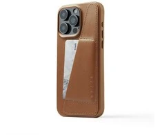 „Trubadour Goods Limited“ „Mujjo“ odinis piniginės dėklas – odinis dėklas, skirtas „iPhone 15 Pro Max“, suderinamas su „MagSafe“ (įdegis)