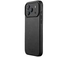 Mujjo Odinis dėklas - etui skórzane do iPhone 17 Pro Max kompatybilne su MagSafe (juodas)