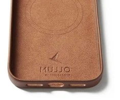 Carruzzo Mujjo Odinis dėklas - etui skórzane do iPhone 17 Pro Max kompatybilne su MagSafe (tan)