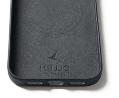 Carruzzo Mujjo Odinis dėklas - etui skórzane do iPhone 17 Pro Max kompatybilne su MagSafe (basalt)