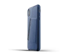 „Mujjo“ odinis piniginės dėklas, skirtas „iPhone XS Max“ – „Monaco Mėlyna“.