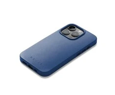 Mujjo Full Odinis dėklas with MagSafe and Metal Mygtukai for iPhone 14 Pro - Monaco Mėlyna