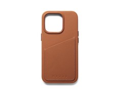 „Mujjo“ odinis piniginės dėklas, skirtas „iPhone 14 Pro“ – rudas
