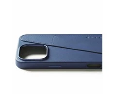 Mujjo Wallet odinis dėklas, skirtas iPhone 16 Pro Max – mėlynas