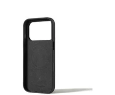 Mujjo Wallet Odinis dėklas - etui skórzane do iPhone 17 Pro kompatybilne su MagSafe (juodas)