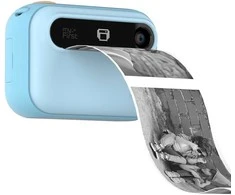 „myFirst Camera Insta 20“ – momentinis fotoaparatas vaikams su spausdintuvu ir etikečių spausdinimo funkcija, 3 colių „Full HD IPS“ ekranu ir dvigubu 16 MP objektyvu (mėlynas)