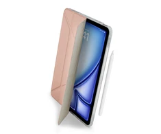 „Pipetto Origami No1“ dėklas, skirtas „iPad Air 13“ (2024 m.) – metalinės rožinės spalvos