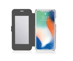 Pipetto Slim Wallet Mirror Case for iPhone XR