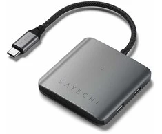 SATECHI 4 prievadų USB-C šakotuvas su PD