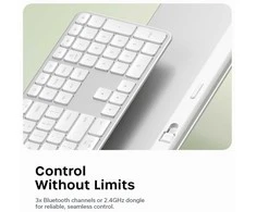 Belaidė klaviatūra QWERTY Satechi Slim EX3 Mac / PC ST-KEX3S-EN sidabrinis