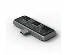 Adapteris ŠAKOTĖ 3in1 USB C Satechi Mobile XR ST-HXRAJM erškėčiai pilka