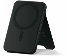 Magnetinė išorinė baterija su stovu Satechi OntheGo Powerbank 5000mAh MagSafe Qi2 (juoda)