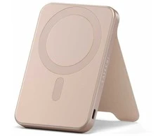 Satechi OntheGo? Qi2 5K Magnetic Power Bank with Stand - Desert pink
