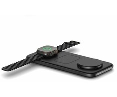 SATECHI Qi2 Trio Wireless Charging Pad - su A,C,G tipo kištukais