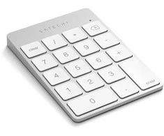 Klaviatūra Satechi Slim Belaidė klaviatūra - aluminiowy klaviatūra numeryczna Bluetooth (sidabrinis)