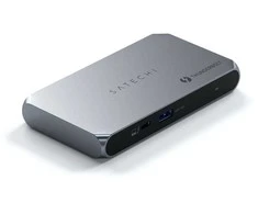 Satechi Thunderbolt 4 Slim Hub Pro | Prievadas DC 20V | 1x USB 3.2 Gen. 2 | 1x TB4 prieš srovę 96 W PD | 3x TB 4 (space pilka)