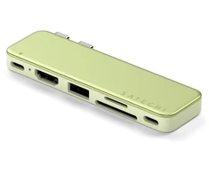 „Satechi“ USB-C Snap Hub, skirtas „MacBook Neo“ – citrusinis
