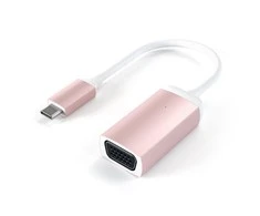 USB šakotuvas Satechi USB-C VGA adapteris rožinis