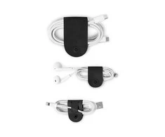 Twelve South CableSnap - Leather Cable Organizers - Juodas