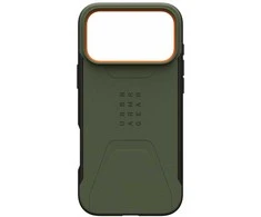 Dėklas Urban Armor Gear UAG Civilian Magsafe,Olive/Oranžinis - iPhone 17 Pro Max
