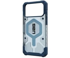 Dėklas Urban Armor Gear UAG Pathfinder Magsafe mėlynas skaidrus dirželis iPhone 17 Pro Max telefonui