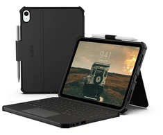 Urban Armor Gear Rugged USB-C Keyboard iPad 11" (A16)(11th Gen, 2025) Folio Case, QWERTY, Nordic, Touchpad, Apple, iPad 11" (A16)(11th Gen, 2025), Juodas