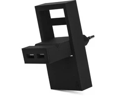 Usbepower Rock Dual USB-A Charger - Juodas