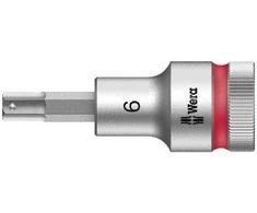 1/2" lizdas su šešiakampe šešiakampe galvute M6/60mm su laikymo funkcija 8740 C HF Zyklop Wera [05003822001]
