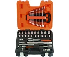 komplektas nasadek 1/4" i 1/2'' i plokščių dvikilpių veržliarakčių BAHCO [S410]