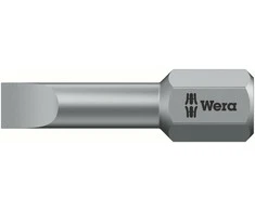 Grąžtas 1/4" plokščias antgalis su sukimo zona, dydis 1,6x8,0x25 mm, Torison serija, WERA [05056240001]