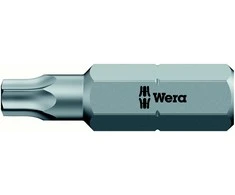 Grąžtas 1/4" TorxPlus IPR antgalis varžtams su skylute ir apsauginiu kaiščiu, 9 dydis IPR/25mm, Wera [05134698001]
