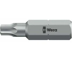 1/4" TorxPlus IPR antgalis varžtams su skylute ir apsauginiu kaiščiu, 10 dydis IPR/25mm, Wera [05134700001]