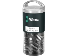 100 vnt. antgalių 1/4" varžtams su Pozidriv lizdu, PZ1/25mm, Wera [05072443001]