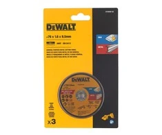 DEWALT Pjovimo diskas metalui 76×1,6mm, skirtas DCS438 /3vnt.