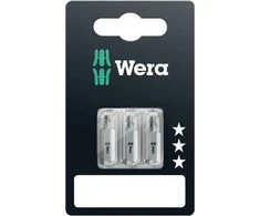 Grąžtas 3 vnt.. antgalių rinkinys 1/4" varžtams su Phillips lizdais PH1, PH2, PH3, ilgis 25mm, 851/1 Z SB Wera [05073307001]