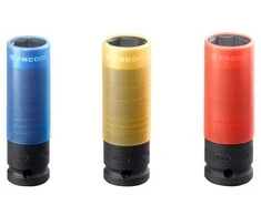 3 smūginės galvutės aliumininiams ratlankiams 1/2' 17, 19, 21 mm, Facom [NSI.3LPB]