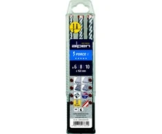 Grąžtas Wiertło Alpen SDS+ FORCE X Box 3 vnt. 6- 8-10x160
